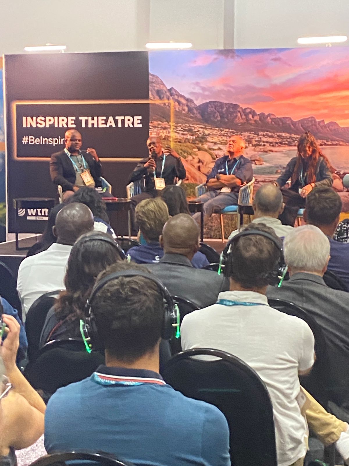Industry panel discussion at the Inspire Theatre at WTM Africa